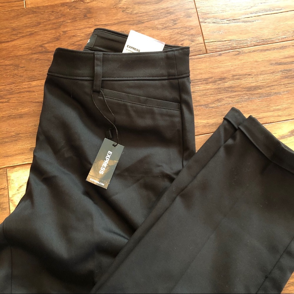 Express Straight Mid Rise Pants - Picture 3 of 5